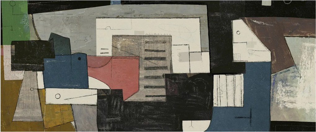 Tablou - Abstracție cubism (120x50 cm)