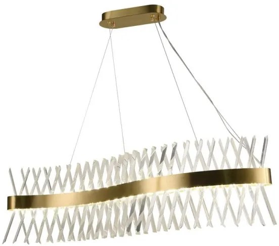 Lustră LED de cristal dimabilă pe cablu LED/95W/230V + telecomandă