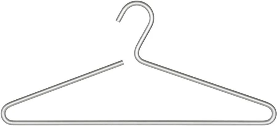 Umeraș din aluminiu pentru haine Wenko Lux, argintiu