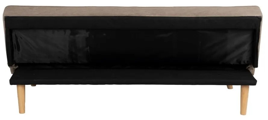 Canapea bej extensibilă cu tapițerie din chenille 175 cm – Ixia