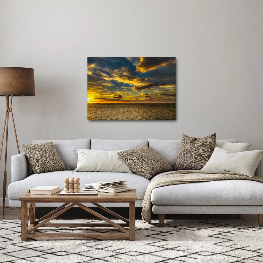 Apus de soare la mare (70x50 cm)