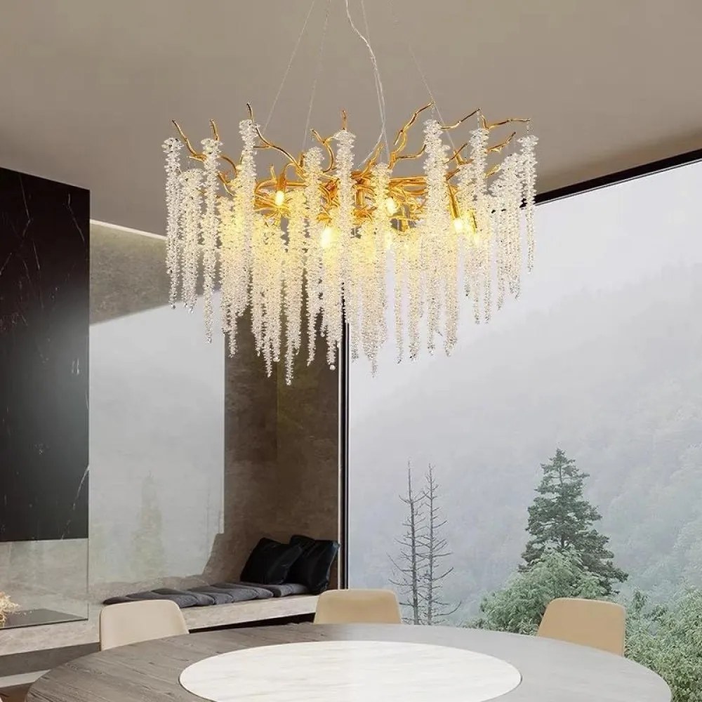 Candelabru led Cristal, Evea II 50 cm, E14