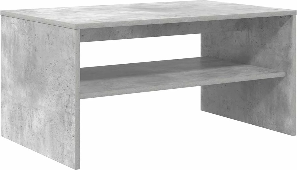 vidaXL Masă de cafea Gri din beton 80 x 50 x 40 cm Lemn compozit