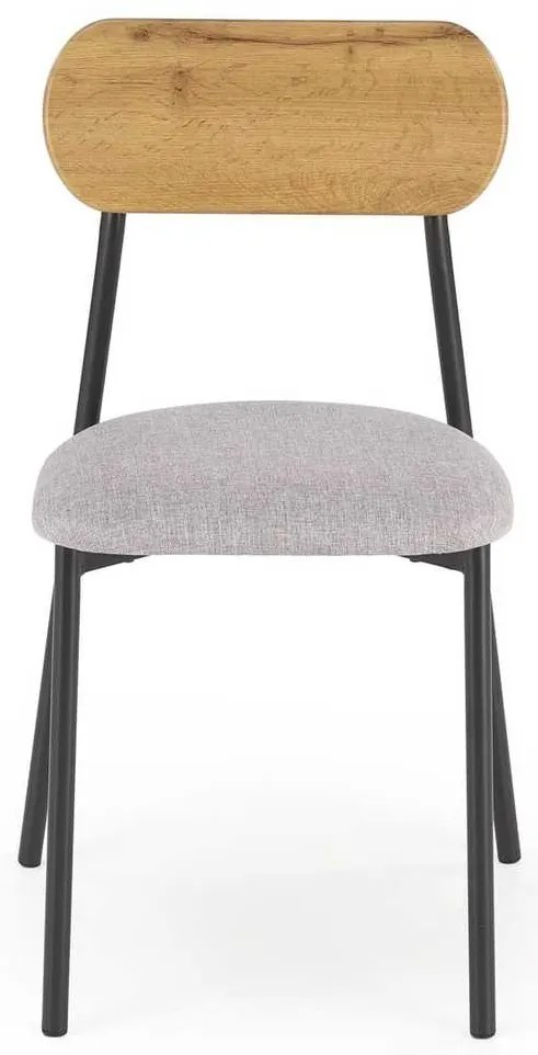 Set masă și scaune Kingston 2+1, lemn natural / gri