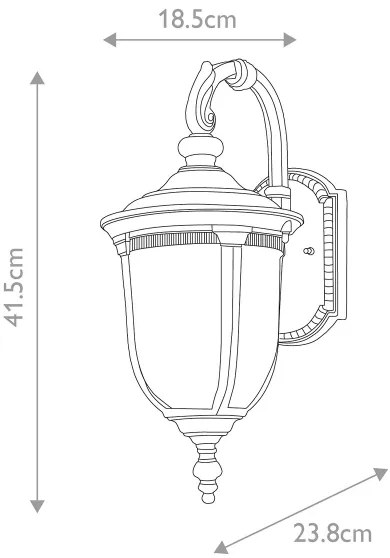 Aplică de exterior Elstead CL2-S CLEVELAND 1xE27/60W/230V IP44