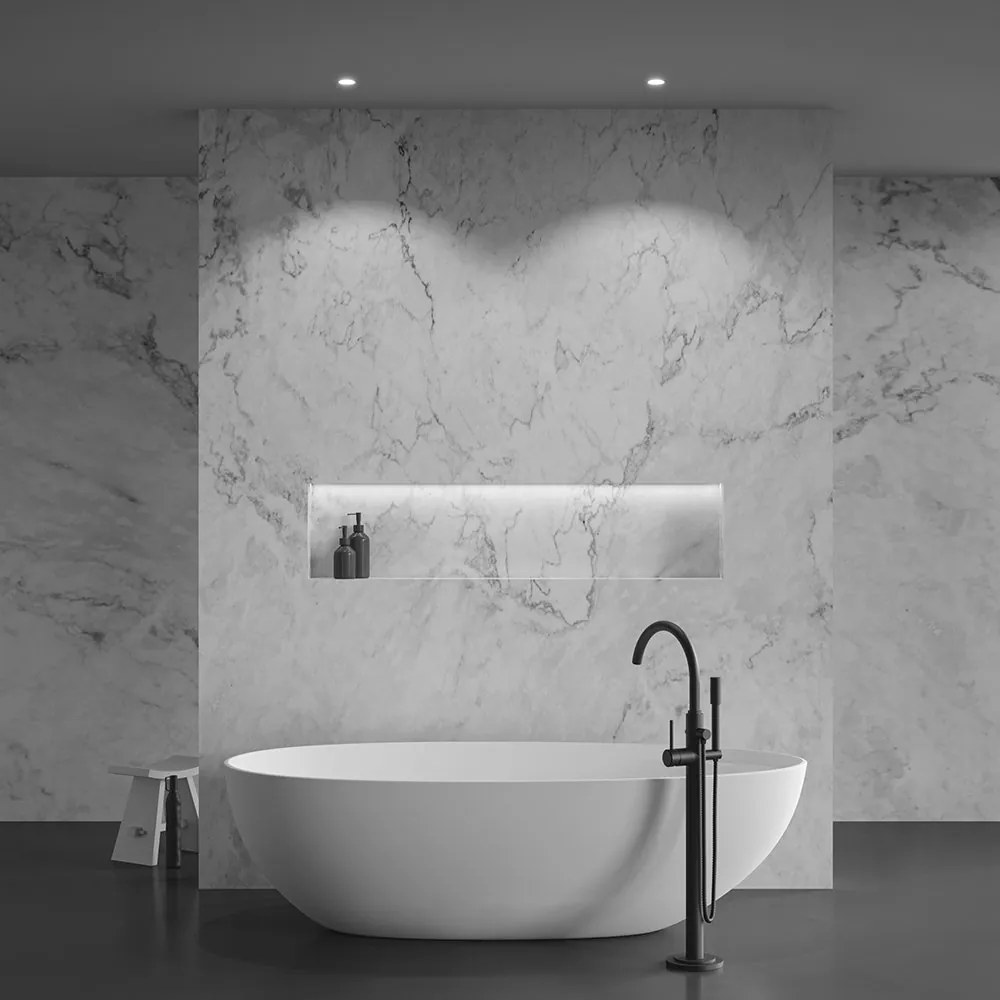 Spot LED incastrabil design modern IP44 Zoom alb