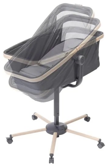 Coșuleț pentru bebeluși Maxi-Cosi 3 în 1 ALBA gri