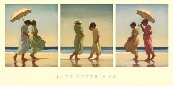 Imprimare de artă Summer Days Triptych, Jack Vettriano