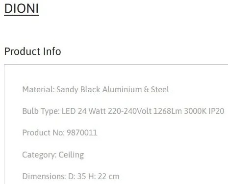 Plafoniera LED moderna DIONI 35cm