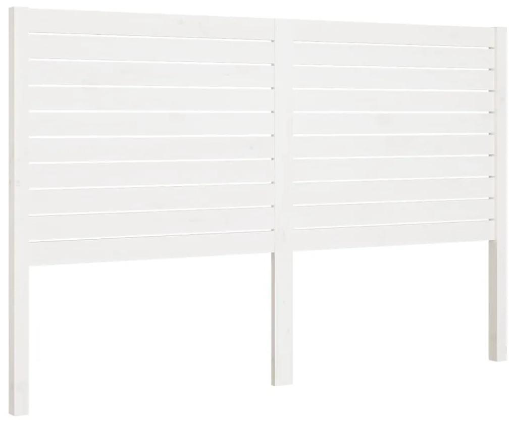 Tablie de pat, alb, 166x4x100 cm, lemn masiv de pin Alb, 166 x 4 x 100 cm, 1