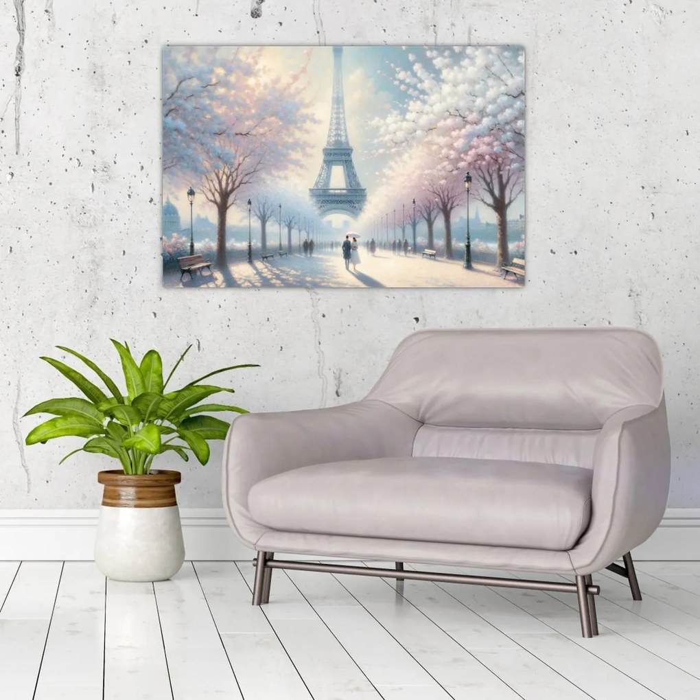 Tablou - Pictură din Paris (90x60 cm)