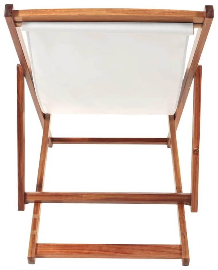 Șezlong de grădină bej/culoare naturală închisă din lemn masiv Dionysus – Bonami Essentials