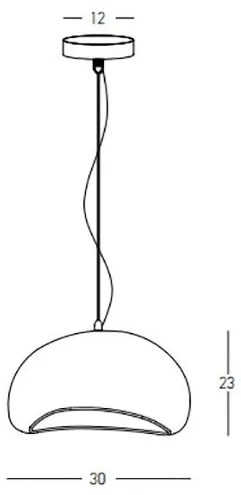 Lustra/Pendul design modern decorativ FIBERGLASS 30cm
