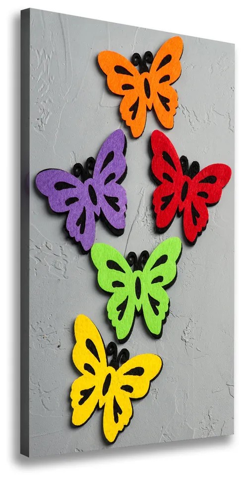 Tablouri tipărite pe pânză Fluturi colorat