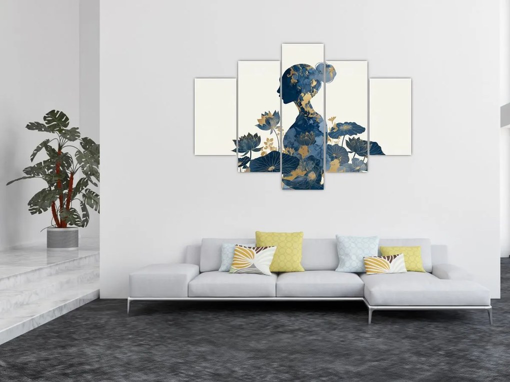 Tablou - Profil de femeie din marmură (150x105 cm)