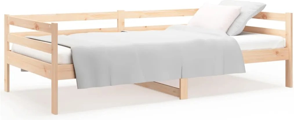 vidaXL Pat de zi fără saltea, 80x200 cm, lemn masiv pin