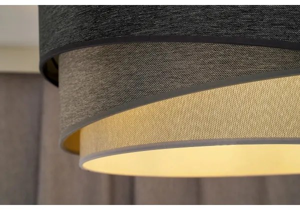 Lustră aplicată Duolla KOBO 1xE27/15W/230V d. 45 cm gri/alb