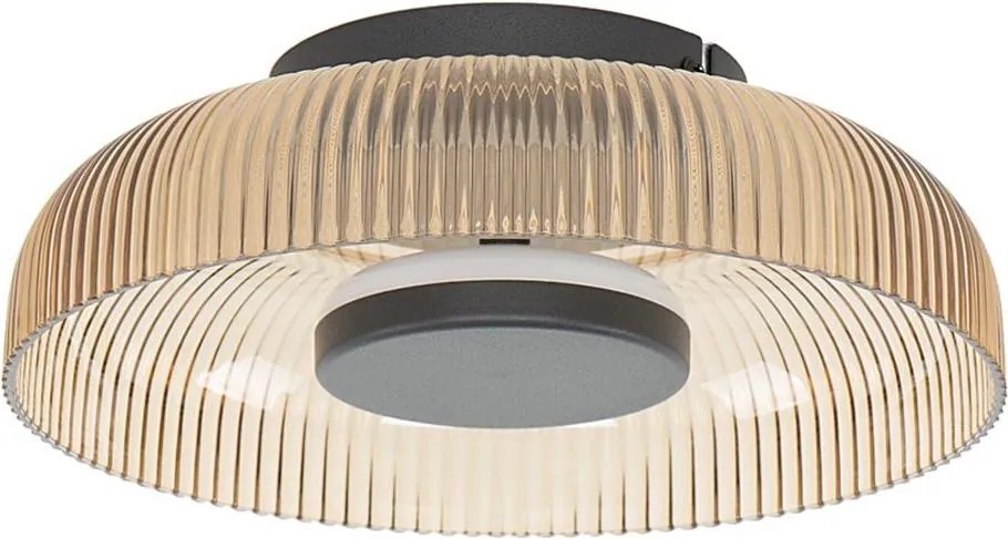 Plafonieră LED ITALUX PASSO WL-36482-YLL-LED, 8 W, 230 V, 3000 K, Ø 25 cm, bej fumuriu