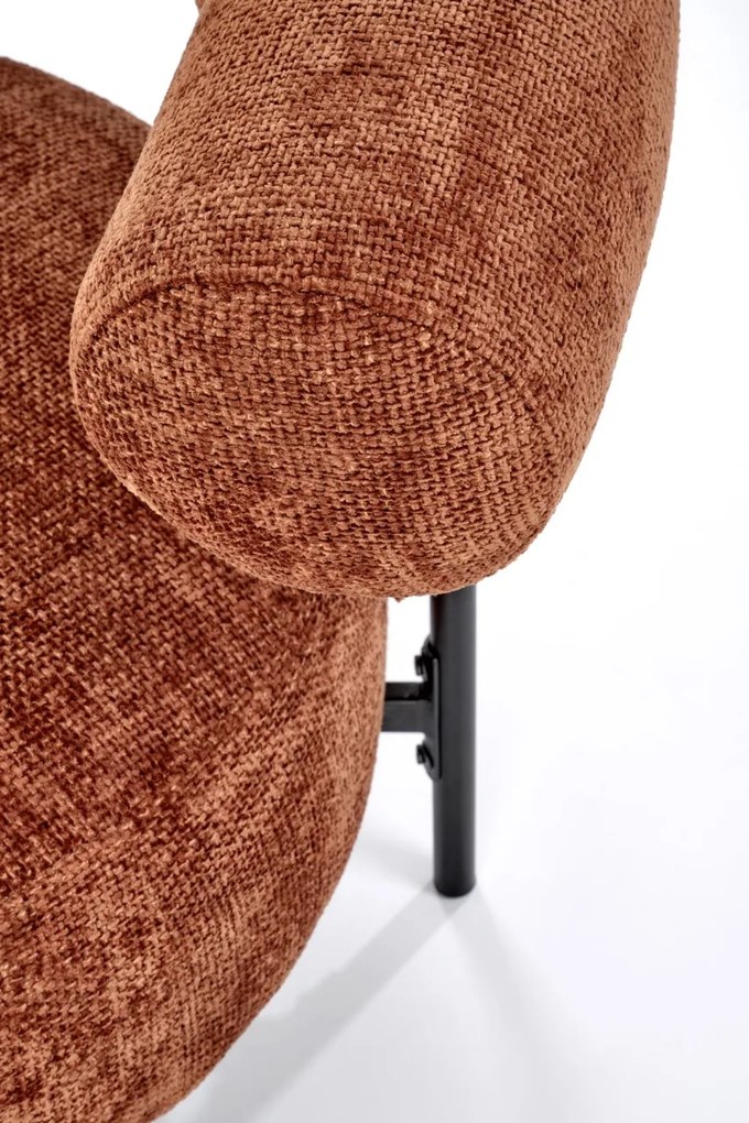 Fotoliu Hazard stofa cinnamon H72 cm