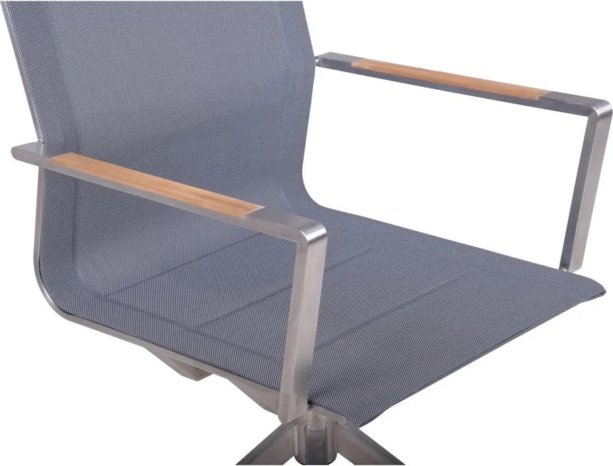 Scaun de grădină gri din metal Salida – Garden Pleasure