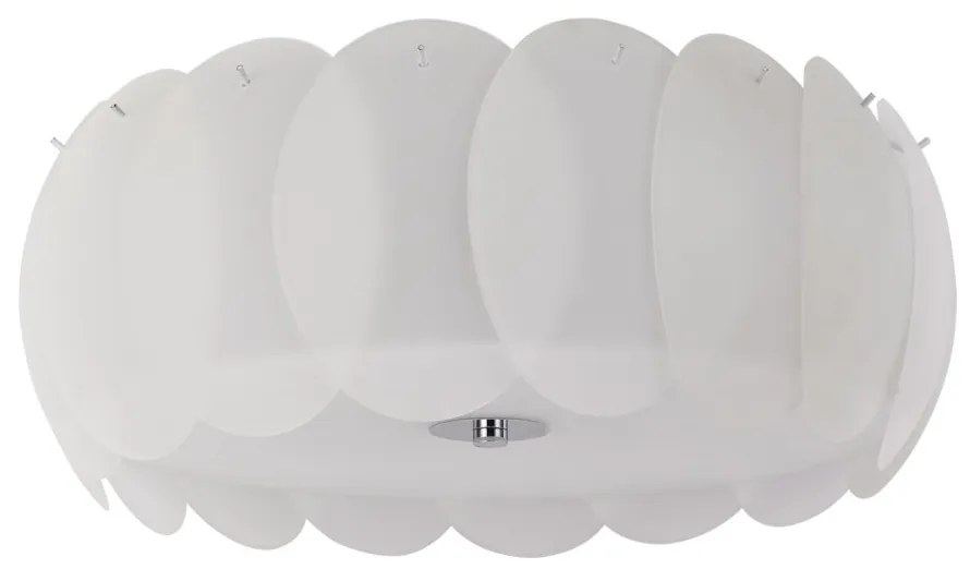 Plafonier modern diametru 52cm, OVALINO PL8 BIANCO 094014