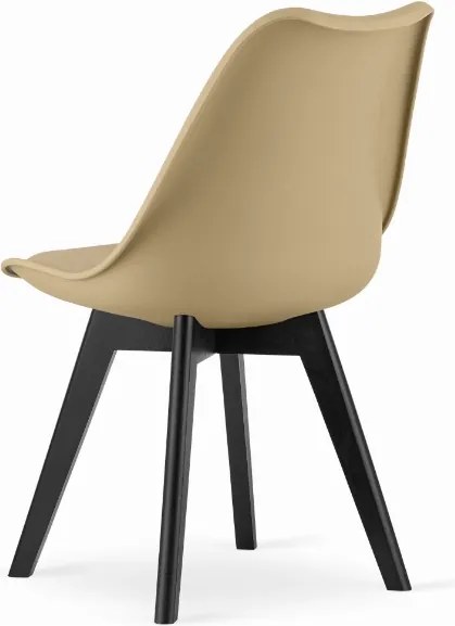 OFERTA Scaun bej BALI MARK cu picioare negre II. calitate