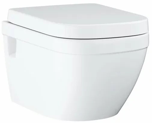 Set vas wc suspendat Grohe Euro Ceramic rimless si capac softclose prindere la vedere