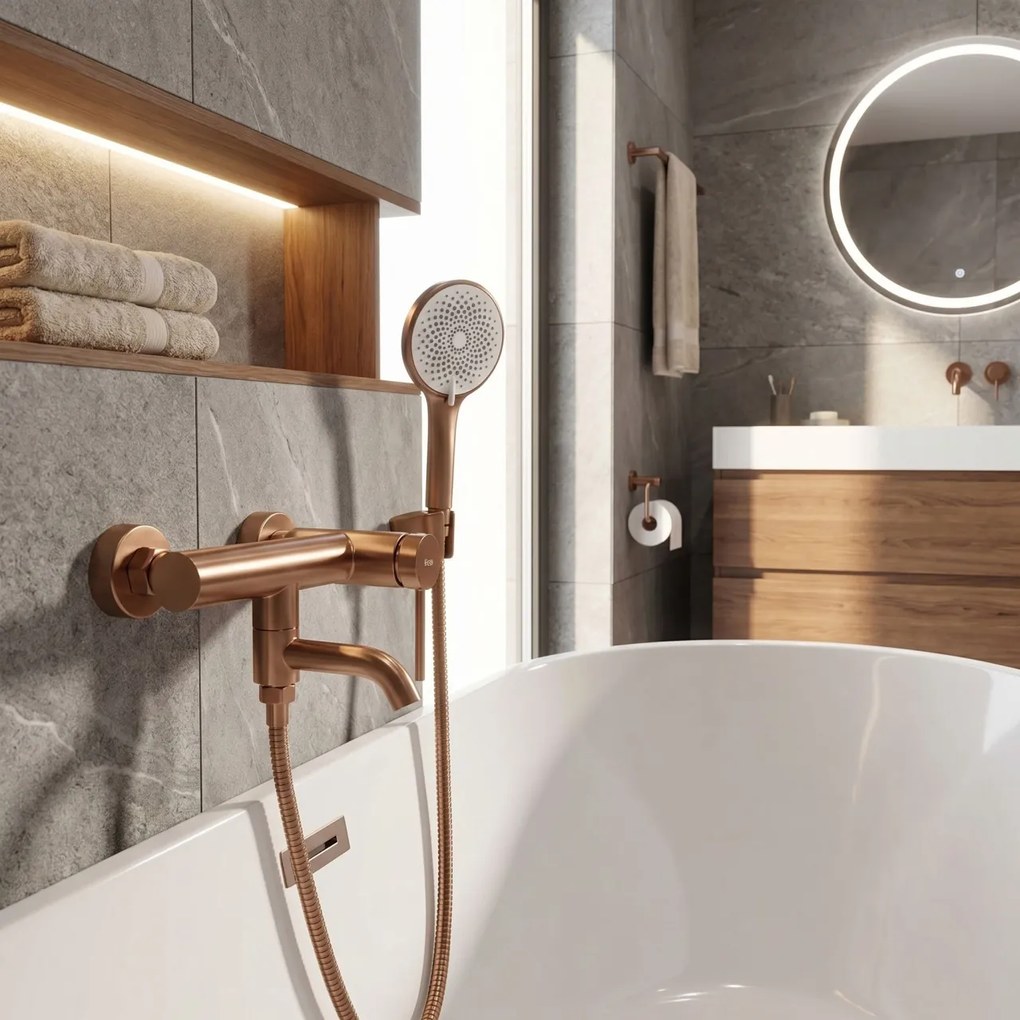 Baterie pentru cadă Rea Clif Brushed Copper