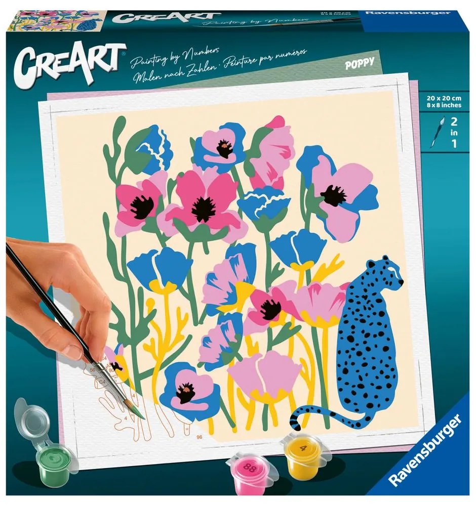 CREART PICTURA PE NUMERE PENTRU ADULTI MACI COLORATI - RAVENSBURGER (RVSPBN23667)