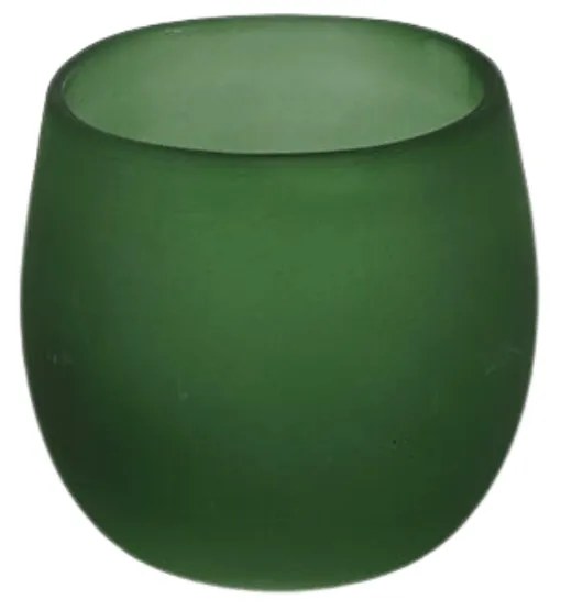 Suport de lumanare din sticla verde GINNY GREEN - mai multe dimensiuni Marime: M