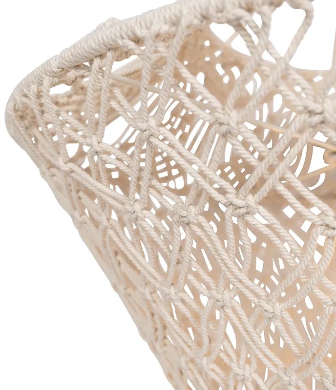 Lampă suspendată rustică Macramé 90 cm - String