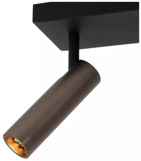 Lucide GRADO 22974/02/15 - Spot 2xGU10/8W/230V negru/maro