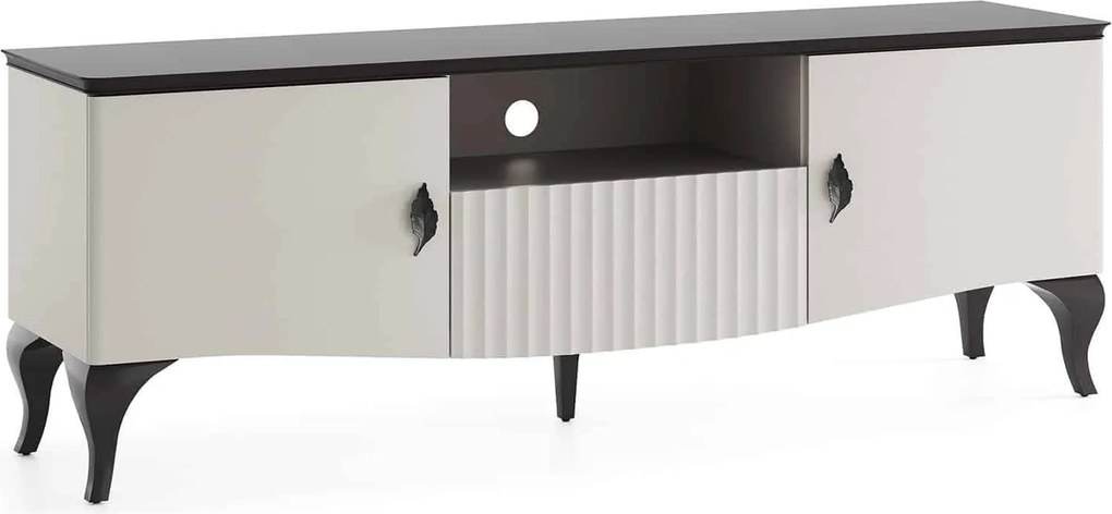 Comodă TV lemn masiv Madeira, 173,4 × 46,7 × 61,5 cm