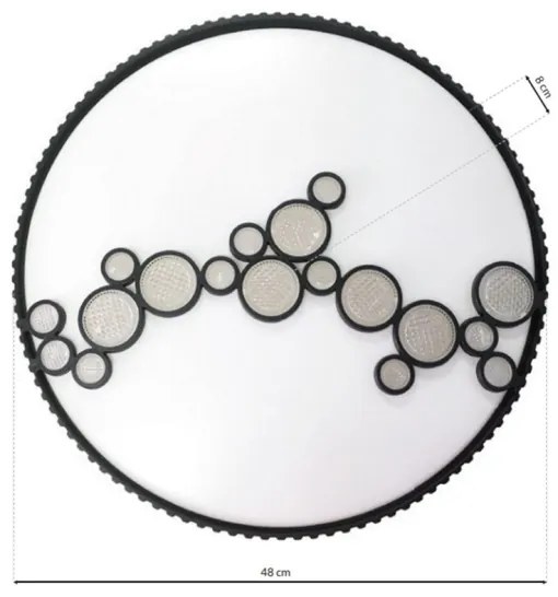 Plafonieră LED dimabilă LENA LED/40W/230V + telecomandă