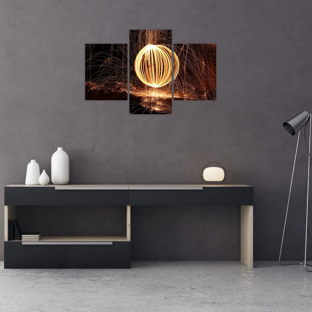 Tablou cu bilă iluminată (90x60 cm)