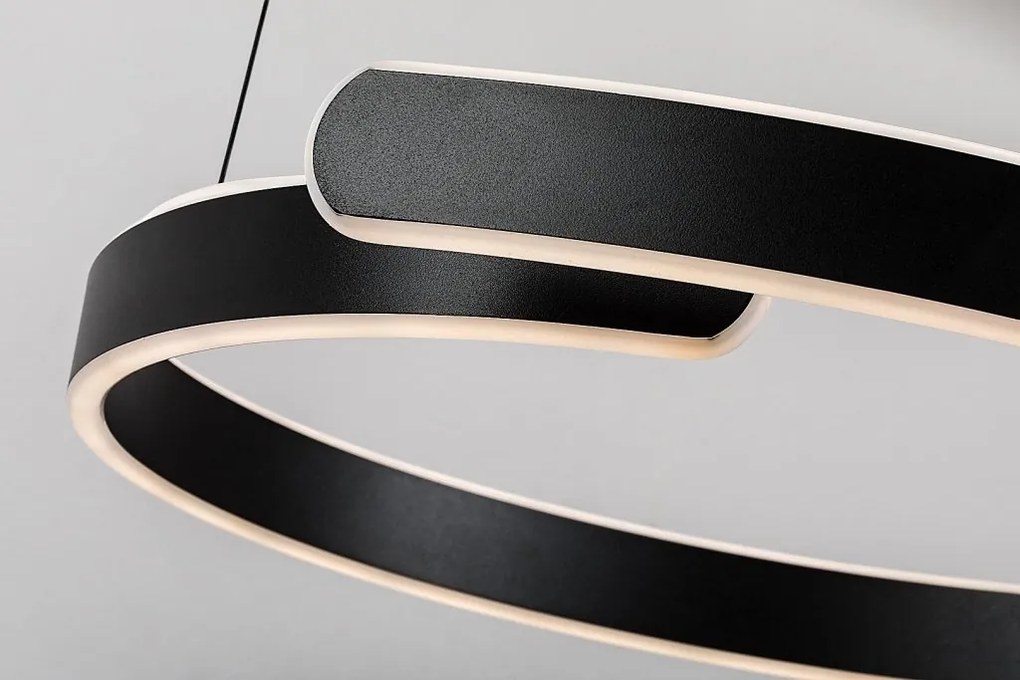 Lustra LED suspendata stil circular Silnora 57cm