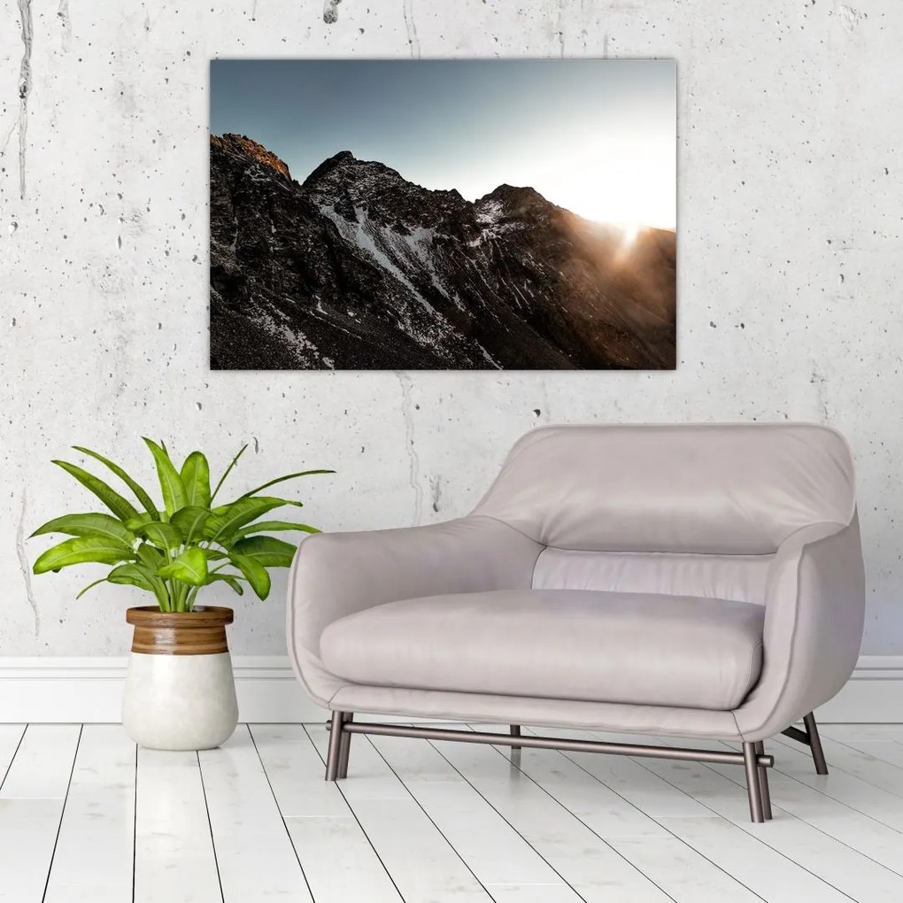 Tablou - Lanț de munți stâncos (90x60 cm)