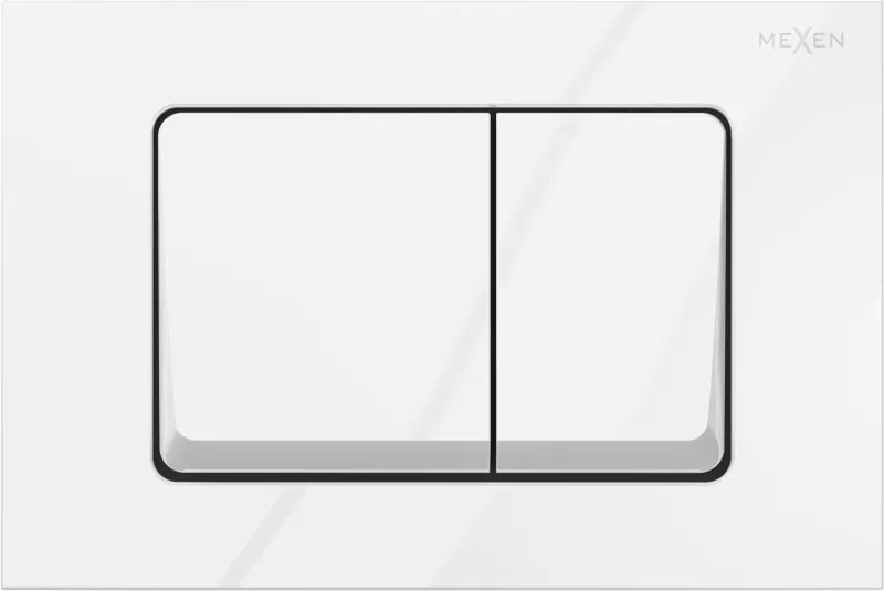 Mexen Fenix Air 10 XS buton de spălare pneumatic, alb lucios - 6A1000