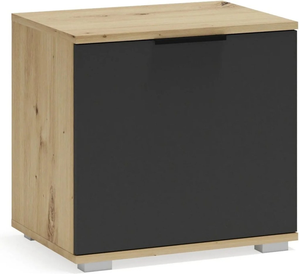 Pantofar CLIF ST-50, stejar artisan/gri antracit, PAL laminat, 50x38x4
