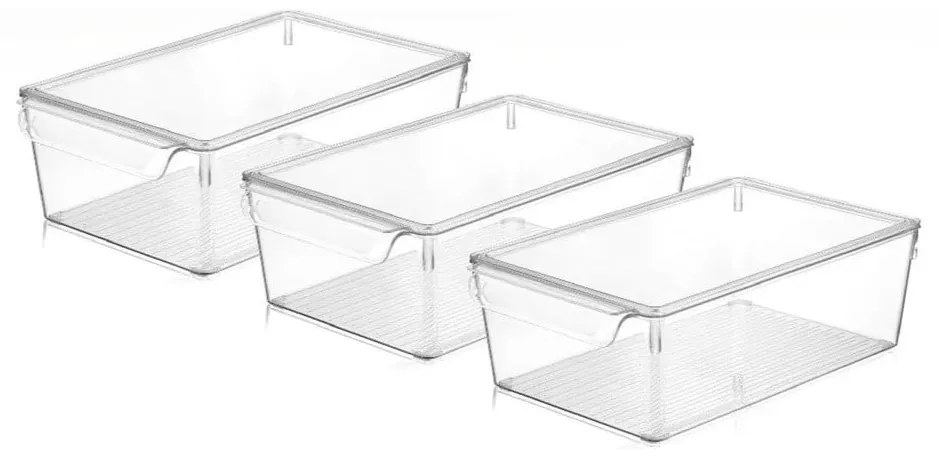 Organizator de frigider 3 buc. din plastic – Hermia