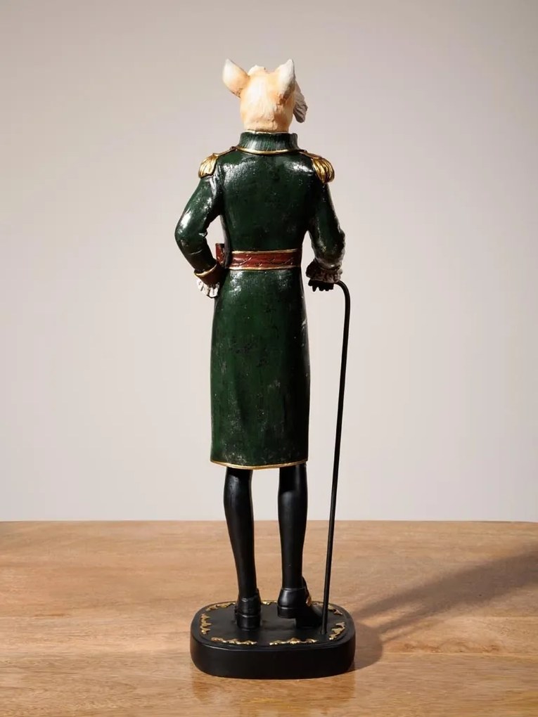 Statuie decorativă câine din rășină, H47 cm, "Dogmodore"