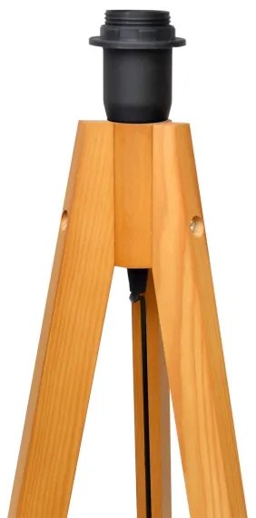 Lampadar ALBA 1xE27/15W/230V negru/stejar