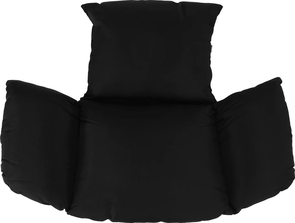 Scaun suspendat cu suport, transparent/auriu/negru, BUBBLE NEW TIP 3