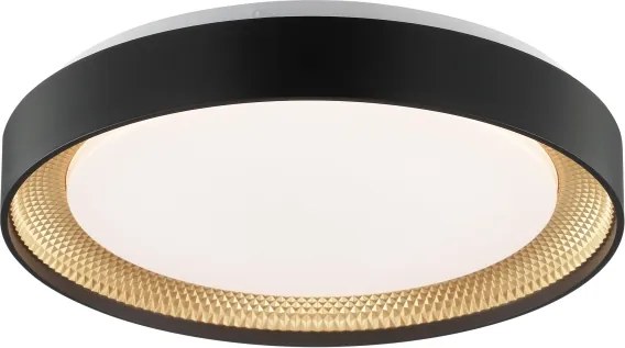 Brilliant - Plafonieră LED dimabilă WALDO LED/24W/230V negru/auriu + telecomandă