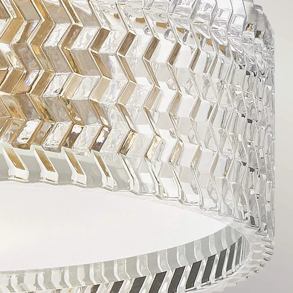 Plafonieră Hinkley HK-ELLE-F-S-HB 2xE27/60W/230V d. 30,5 cm auriu