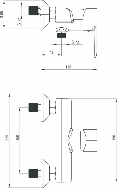 Robinet dus din seria Corio BFC_040M