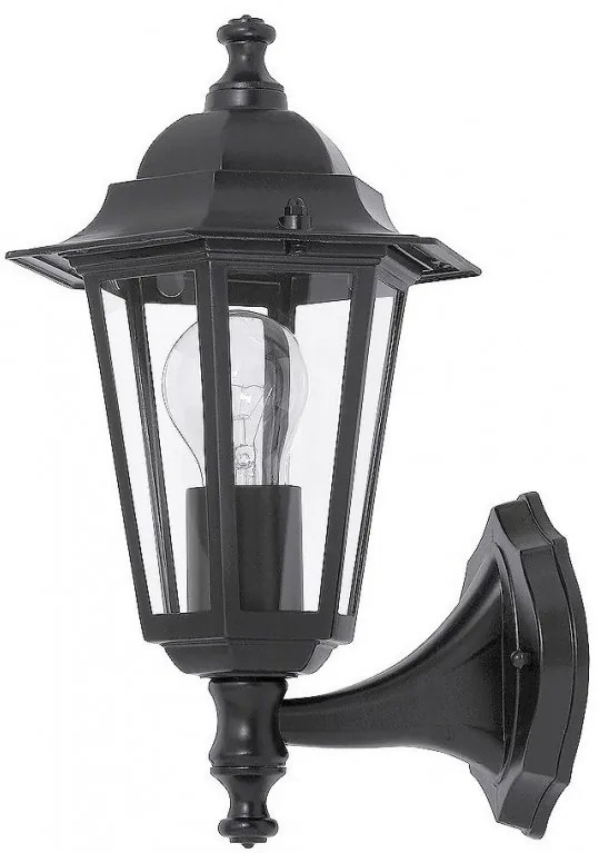 Aplica de perete exterior IP43, up light, negru Velence 8204 RX