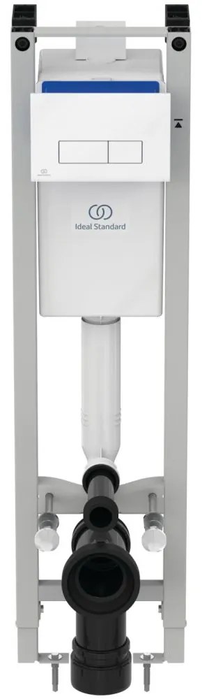 Set de instalare incastrata ECO M pentru WC suspendat cu clapeta, alb Alb