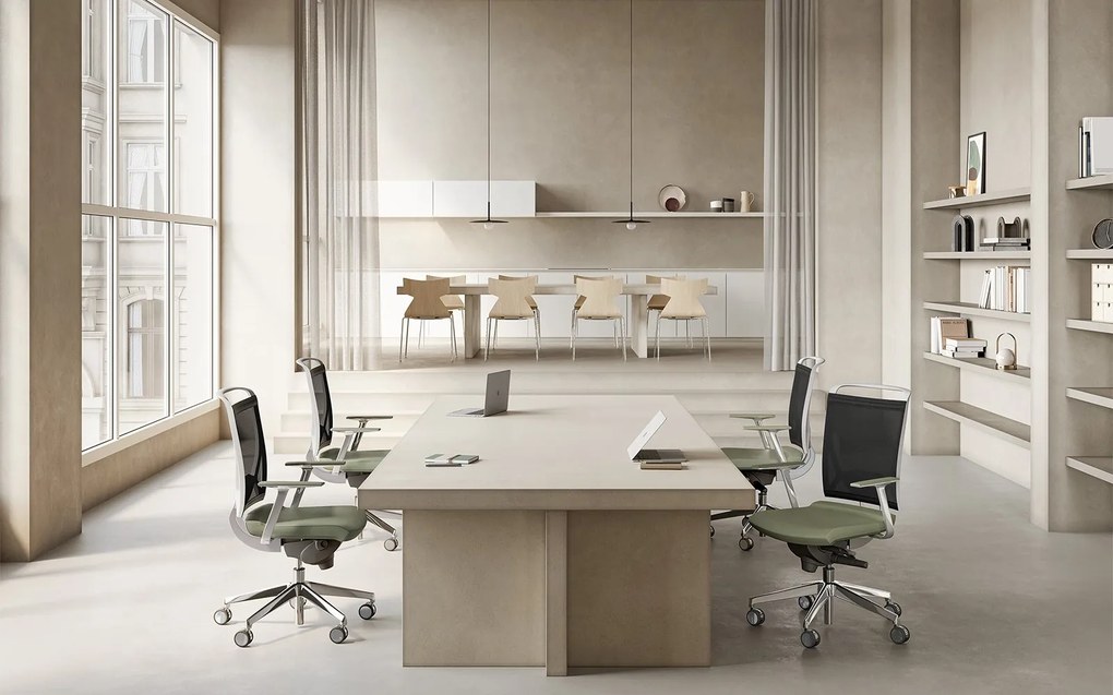 Korium lemn masiv Mesh – Scaun ergonomic cu spatar din plasa