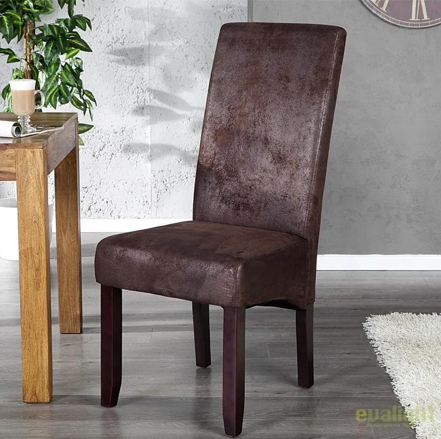 Set de 2 scaune design clasic Valentino cafeniu A-20251 VC